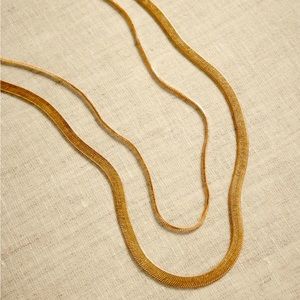 Gold Snake Chain Necklace